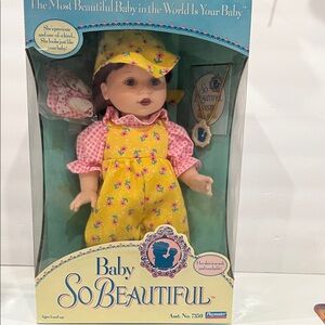 Baby So Beautiful Doll in Yellow and Pink Outfit